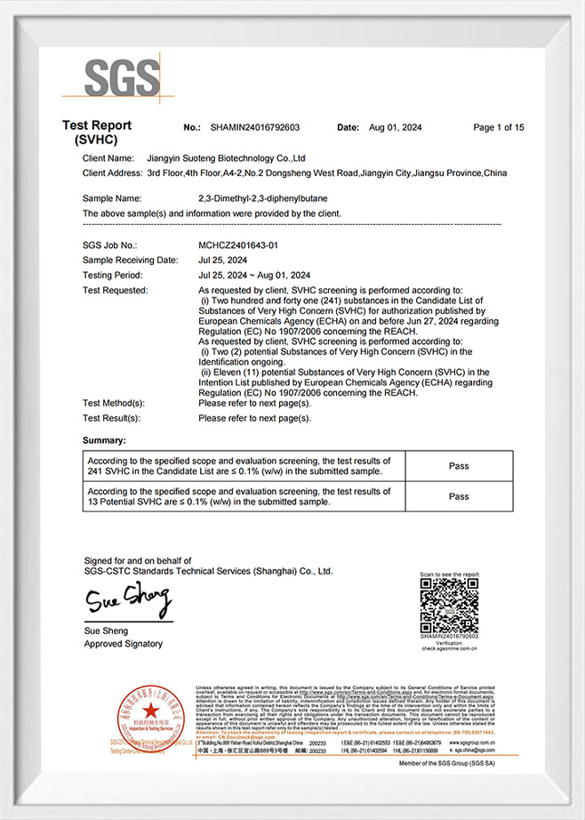 Test Report (SVHC)